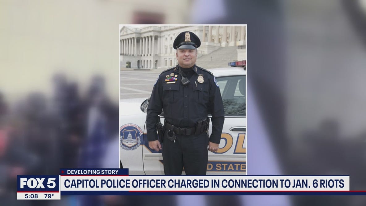 Capitol Police officer charged in connection to Jan. 6 riots